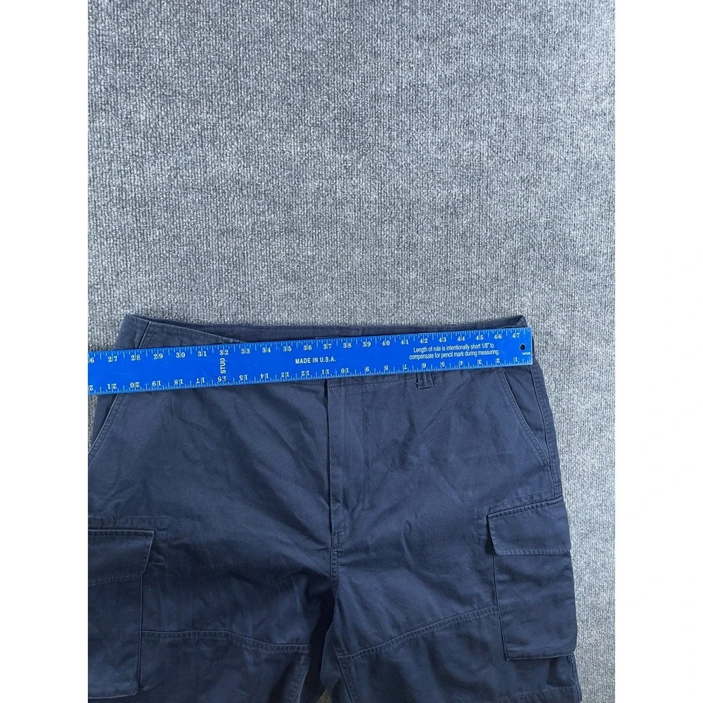 Polo Ralph Lauren Mens Navy Blue Relaxed Fit Cargo Shorts Size 40 Cotton Utility
